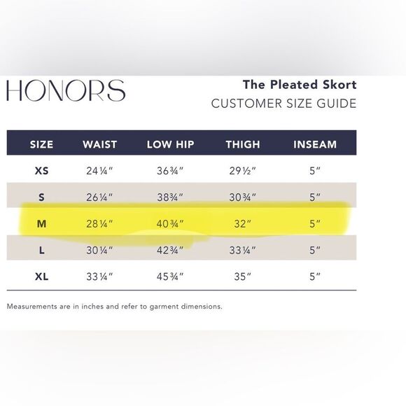 Honors - The Pleated Skort - Size Medium - Picture 5 of 14